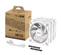ASUS Prime MR120 ARGB Reverse 120mm PWM Case Fan Triple Pack - White - 90DA00L3-B09020