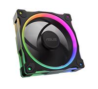 ASUS Prime MR120 ARGB Reverse Fan, Double-Sided Lighting on Frame, 1.1 inches (28 mm) Thick, MR120 Reverse ARGB Fan Black