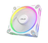 ASUS Prime MR120 ARGB Reverse Single Pack White Edition, 120mm PWM Fan, 20 ARGB LEDs, 1600 RPM Fan Speed, 58 CFM Airflow, 28mm Frame Thickness, Aura Sync