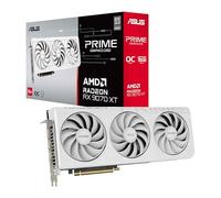 ASUS Prime Radeon™ RX 9070 XT White OC Edition Graphics Card (PCIe 5.0, HDMI/DP 2.1, 2.5-Slot Design, axial-tech Fans, Dual Ball Fan Bearings, Dual BIOS, GPU Guard)