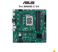 ASUS Pro B660M-C D4 Motherboard Socket LGA1700 CPU DDR4 4600(O.C) Memory Chipset B660 microATX Mainboard
