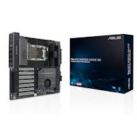 ASUS PRO WS W890E-SAGE SE, Intel Motherboard for Work Station, 16+(2+2)+1+2 Power Stages, PCIe 5.0 x16, M.2 Slot, MCIO, SlimSAS, Dual 10GB LAN, Remote Management, USB-C Ports, Black