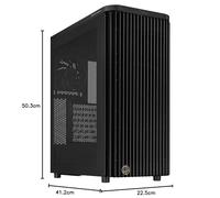 ASUS ProArt PA401, ATX Chassis with Mesh Panel, Supports GPU up to 314mm, Two 160mm Fans, Side Panel Lock, Removable Power Supply Bracket