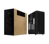 ASUS ProArt PA401 ATX Mid-Tower PC Case - Tempered Glass, Dual 160mm Fans, 240mm Radiator, USB-C 20Gbps - Black - 90DC00M0-B39020