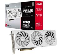 ASUS Prime Radeon RX 9070 XT White OC Edition 16GB GDDR6 Gaming Graphics Card (AMD Radeon RX9070XT RDNA 4, 2.5-Slot, PCIe 5.0, 1x HDMI 2.1b, 3X DisplayPort 2.1a, White, PRIME-RX9070XT-O16G-WHITE)