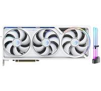 ASUS ROG Astral GeForce RTX 5090 White OC Edition GPU, 32GB GDDR7, 3352 AI Tops, DLSS 4, 512-bit, DP 2.1b x3, HDMI 2.1b x2, AI Content Creation, LLM Inference, with GPU Holder