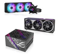ASUS ROG Astral RTX 5080 16GB, ASUS ROG STRIX 1000W Platinum Power Supply, Asus ROG STRIX LC III 360 ARGB Liquid CPU Cooler Bundle