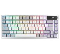 ASUS ROG Azoth 75 Custom Wireless Gaming Keyboard, OLED Display, Board Mount, Three-Layer Damping, Pre-Lubricated Brown ROG NX Switches and Stabilizers