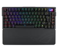 ASUS ROG Azoth Extreme 75% Gaming Mechanical Keyboard, Aluminum Chassis, Carbon Fiber Plate, Adjustable Gasket Mount, 3-Layer Dampening, OLED Touchscreen, ROG NX Snow Switches, PBT Keycaps | UK Layout