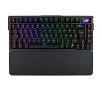 ASUS ROG Azoth Extreme 75% Gaming Keyboard (QWERTZ Layout, Mechanical ROG NX Switches, OLED Touch Screen, Triple Control Button, Wireless via Bluetooth, 2.4GHz RF Wireless, USB, MacOS Compatible)
