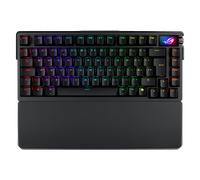 ASUS ROG Azoth Extreme 75% Gaming Mechanical Keyboard, Aluminum Chassis, Carbon Fiber Plate, Adjustable Gasket Mount, 3-Layer Dampening, OLED Touchscreen, ROG NX Snow Switches, PBT Keycaps | UK Layout