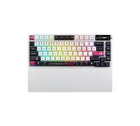 ASUS ROG Azoth X - 75% AZERTY Wireless Mechanical Gaming Keyboard - ROG NX V2 Hot Swap Switch OLED, RGB, Bluetooth/2.4GHz/USB - White with Wrist Rest