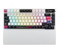 ASUS ROG Azoth X 75% Wireless Custom Gaming Keyboard (QWERTY Layout, Hot-Swap ROG NX V2 Mechanical Switches, Bluetooth, 2.4GHz RF Wireless, USB, SpeedNova, OLED Display, White)