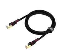 ASUS ROG Cat7 Ethernet Cable - 5 ft Shielded Gaming LAN network cable high speed network up to 600MHz & 10GB Transfer Rates, Nylon Braided, Gold Plated