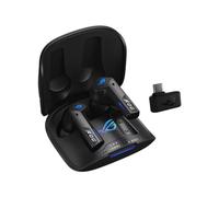 ASUS ROG Cetra True Wireless Gaming Headphones (2.4 GHz & Bluetooth 5.3, ROG SpeedNova, 24-bit 96 kHz Audio, Dirac Opteo, Bone-Conduction AI Microphones, Adaptive ANC, 46-Hour Battery Life)- Black