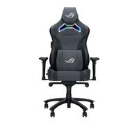 Asus ROG Chariot X (Wide) RGB Gaming Chair Racing-Car Style Premium PU Leather Memory-Foam Lumbar 4D Armrests 155?? Recline Tilt & Class 4 Gas Lift Grey