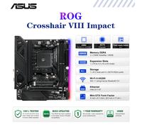 ASUS ROG Crosshair VIII Impact Motherboard Socket AM4 CPU DDR4 4866 (OC) Memory Chipset X570 Mini-DTX Mainboard