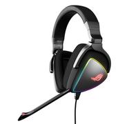 ASUS ROG Delta RGB Gaming Headset with Hi-Res ESS Quad-DAC, Circular RGB Lighting Effect and USB-C Connector for PCs, Consoles and Mobile Gaming, BLACK
