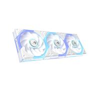 ASUS ROG Eurux GR120 ARGB Reverse Fan White Edition Triple Pack | up to 2200rpm, 32dB(A), daisy chain cable, 3x lighting zones, liquid crystal polymer fan blades, ROG fan hub