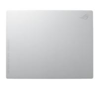 ASUS ROG Moonstone Ace L Glass Gaming Mouse Pad, Ultra-Smooth Surface, Noise-Reducing Design, 9H Tempered Glass, Impact & Scratch Resistant, Anti-Slip Silicone Base, 500 x 400 mm, Moonlight White