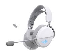 ASUS ROG Pelta Wireless Headset, White, 50mm Titanium Drivers, ROG SpeedNova Tec