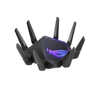 ASUS ROG Rapture GT-AXE16000 Quad-Band WiFi 6E Extendable Gaming Router, 6GHz Band, Dual 10G Ports, 2.5G WAN Port, RangeBoost