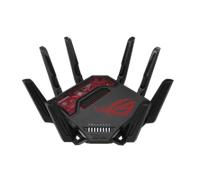 ASUS ROG Rapture GT-BE19000 wireless router Multi-Gigabit Ethernet Tri-band (2.4 GHz / 5 GHz / 6 GHz) Black, Red
