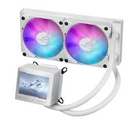 ASUS ROG Ryujin III 240 ARGB WHT All-in-one Liquid CPU Cooler with 240mm Radiator. Asetek 8th gen Pump, 2X Magnetic 120mm ARGB Fans (Daisy Chain Design), 3.5” LCD Display.,White