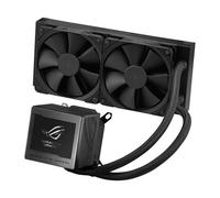 ASUS ROG Ryujin III 240 all-in-one liquid CPU cooler with 3.5" LCD, Asetek 8th gen pump, pump embedded fan and Noctua 2000 PWM 120mm radiator fans.
