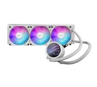 ASUS ROG RYUO III 360 ARGB White Edition All-in-one AIO Liquid CPU Cooler 360mm Radiator, Asetek 8th gen Pump Solution, Anime Matrix™ LED Display and ROG AF 12S ARGB Fan.