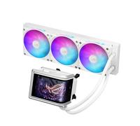 ASUS ROG RYUO IV 360 ARGB White with Curved 6.67-inch AMOLED Display That Supports 3D-Effect Video or Customizable System Stats, Plus Asetek Emma Gen8 V2 Pump and pre-Mounted Daisy-Chained ARGB Fans