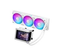 ASUS ROG Ryuo IV 360 ARGB AIO Liquid CPU Cooler with 6.67" Curved AMOLED Display - White