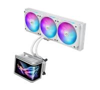 ASUS ROG Ryuo IV SLC 360 ARGB AIO Liquid CPU Cooler with 6.67" Curved AMOLED Display - White