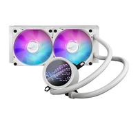 ASUS ROG Ryuo III 240 white edition all-in-one liquid CPU cooler with Asetek 8th gen pump solution, Anime Matrix LED Display and ROG ARGB cooling fans