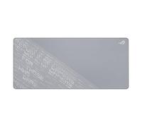 ASUS ROG Scabbard II Arctic Gray XXL Gaming Mouse Pad (Large 900 x 400 mm Mousepad, Water, Oil and Dust Resistant Surface, Fray Resistant, Flat Stitched Edges, Non-Slip Rubber Base, Grey)