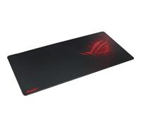 ASUS ROG Sheath Extended gaming mouse pad with soft cloth design, Durable anti-fray stiching and Non-slip ROG red rubber base