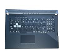 ASUS ROG Strix 3PLUS G731/G712/S7D US 16 Pin Colorful Backlit Keyboard Palm Holder (with C Case+Touchpad) Black | Original New | Compatible PN：13N1-9BA0701 / 0K06-000N0A2 / V185062BS1 / 0KN1-912UI11