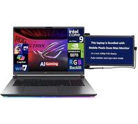 ASUS ROG Strix AI Gaming Laptop 18" 240Hz IPS WQXGA Display (Intel Ultra 9-275HX, GeForce RTX 5070 8GB, 64GB DDR5, 8TB PCIe SSD, RGB KB, Thunderbolt 4, Win 11 Home) w/Duex Max DS Monitor