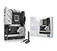 ASUS ROG STRIX B760-A GAMING WIFI Intel B760 LGA 1700 white ATX motherboard with 12 + 1 power stages, DDR5, PCIe 5.0 x16 SafeSlot, 3x PCIe 4.0 M.2 slots, WiFi 6E, USB 3.2 Gen 2x2 Type-C, and Aura Sync