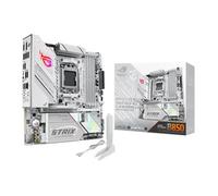 ASUS ROG Strix B850-G Gaming Wi-Fi AMD mATX Motherboard, 14+2+1 Power Stages, DDR5, PCIe 5.0 Slots, 4 M.2 Slots, Wi-Fi 7 (802.11be) and 2,5 Gb Ethernet, 20 Gbps USB-C, Aura Sync RGB, White