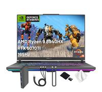 ASUS ROG Strix G16 16" WUXGA 165Hz Gaming Laptop, NVIDIA GeForce RTX 5070 Ti 12GB GDDR7, AMD Ryzen 9 8940HX, 64GB DDR5, 4TB SSD, Backlit Keyboard, Win 11 Pro, Gray, 1TB Docking Station Set