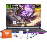 ASUS ROG Strix G16 5070Ti Gaming Laptop, AMD Ryzen 9 8940HX(16 cores), 32 GB DDR5 RAM, 2 TB PCIe SSD, 16" WUXGA 165Hz 3ms 100% Standard RGB Display, RGB KB, Dolby Atmos, Win 11 Pro, w/Accessories