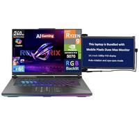 ASUS ROG Strix G16 AI Gaming Laptop 16.0" 240Hz IPS WQXGA Display (AMD Ryzen 9 9955HX, GeForce RTX 5070 8GB, 64GB DDR5, 8TB PCIe SSD, RGB KB, WiFi 6E, Webcam, Win 11 Pro) w/Duex Max DS Monitor