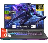 ASUS ROG Strix G16 Gaming Laptop, 16" QHD+ 240Hz WQXGA Display, Intel i9-14900HX, GeForce RTX 4060, 64 GB DDR5 RAM, 4 TB SSD, Backlit KB, Windows 11 Pro & Office Lifetime License, w/Accessories