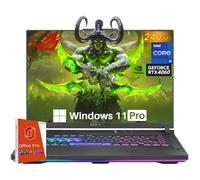 ASUS ROG Strix G16 Gaming Laptop, NVIDIA RTX 4060, Intel i9-14900HX, 16" ROG Nebula 16:10 QHD 240Hz, WiFi 6E, BT 5.3, 64 GB DDR5, 4 TB SSD, Windows 11 Pro, Office Pro Lifetime