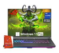 ASUS ROG Strix G16 Gaming Laptop, NVIDIA RTX 4060, Intel i9-14900HX, 16" ROG Nebula 16:10 QHD 240Hz, WiFi 6E, BT 5.3, 32 GB DDR5, 2 TB Gen4 SSD, Windows 11 Pro, Office Pro Lifetime, Gaming Mouse