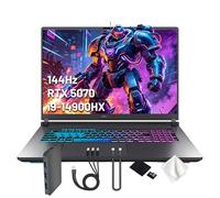 ASUS ROG Strix G18 18" 144Hz WUXGA Gaming Laptop, Intel i9-14900HX, 64GB RAM, 5TB Storage (4TB SSD&1TB Docking Station), GeForce RTX 5070, 4-Zone RGB Backilit Keyboard, FHD IR Camera, Win 11 Pro, Gray