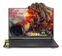 ASUS ROG Strix G18 G814 Gaming Laptop 18" 2.5k (2560x1600) 240Hz (100% DCI-P3, 3ms) AMD 16-core Ryzen 9 9955HX (>i9-14900HX) 64GB DDR5 1TB SSD GeForce RTX 5070 RGB Backlit WiFi6E Win11 ICP Hub