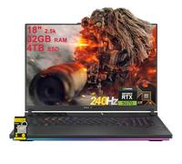 ASUS ROG Strix G18 G814 Gaming Laptop 18" 2.5k (2560x1600) 240Hz (100% DCI-P3, 3ms) AMD 16-core Ryzen 9 9955HX (>i9-14900HX) 32GB DDR5 4TB SSD GeForce RTX 5070 RGB Backlit WiFi6E Win11 ICP Hub