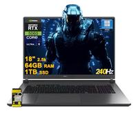 ASUS ROG Strix G18 G815 Gaming AI PC Laptop 18" 2.5k (2560x1600) 240Hz (100% DCI-P3, 3ms) Intel 24-core Ultra 9 275HX 64GB RAM 1TB SSD GeForce RTX 5060 RGB Backlit Wi-Fi7 Win11Pro ICP Hub/Copilot AI